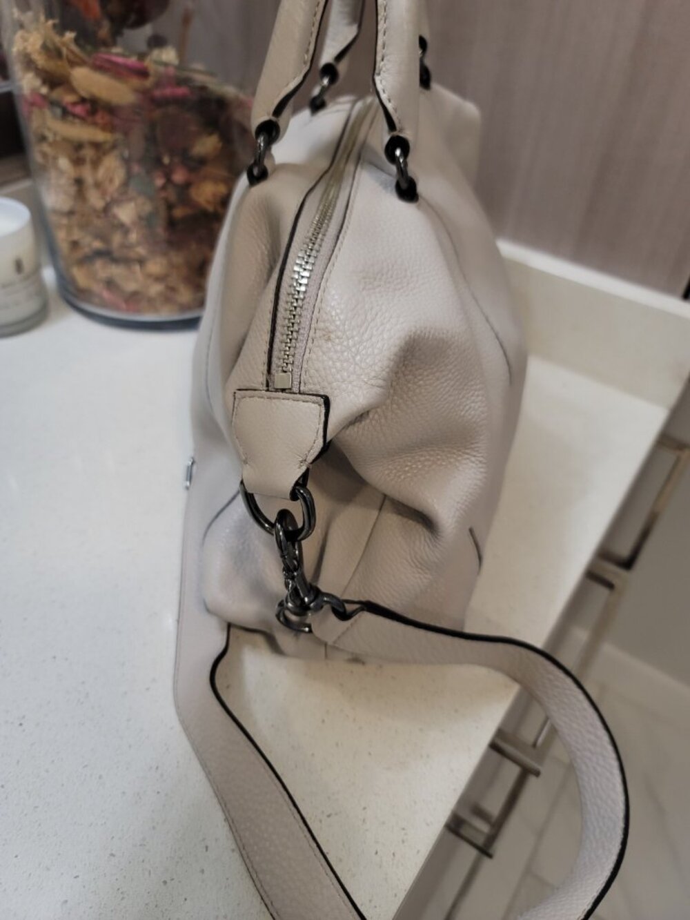 Rebecca Minkoff Small Isobel Putty Leather Satchel - Picture 3 of 15